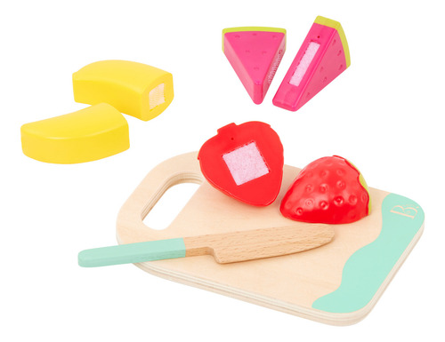 Juego Licuadora Infantil Con Frutas Velcro Battat