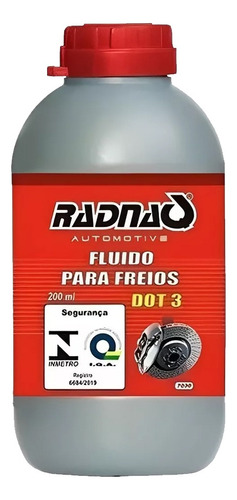 Oleo Freio Dot 3 -200ml Radinaq