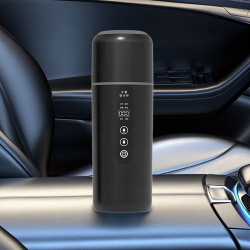 Taza De Viaje Con Calefacción Para Coche, 12 V, 24 V,