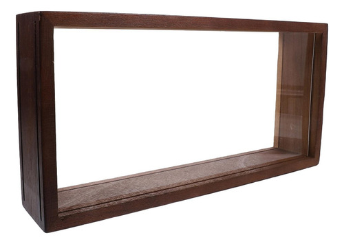 - Para Caja De Sombra, Marco De Fotos, Soporte Color Madera