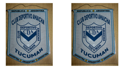Banderin Mediano 27cm Club Deportivo Amaicha Tucuman