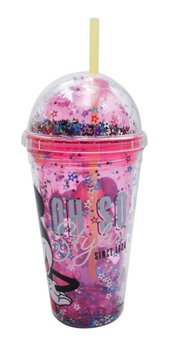 Vaso Disney Clásicos Infantil Con Popote