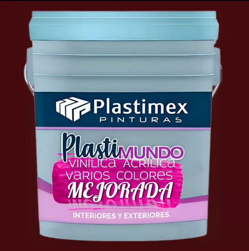 Pintura Acrílica Mate Plastimex 22 Colores Fórmula Mejorada Rojo Óxido