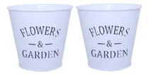 Comprar Macetas Maceteros Flowers & Garden 13x15cm 2 Unidades Blanco Flowers Y Garden1