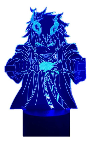 Luz Led 3d 3dyycx Anime Blue Exorcist Parent