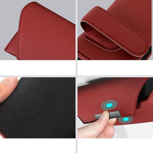 Soporte Para Gafas De Sol Para Visera De Coche, Suv, Rojo