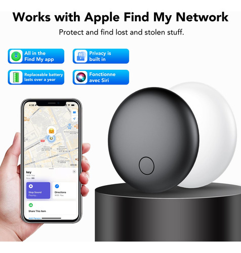 Tracker Air Tags Cascho Para Apple Find My App (ios), Paquet
