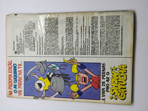 Gibi Hq Menino Maluquinho N° 1 Editora Abril Raro De 1989 (Usado)