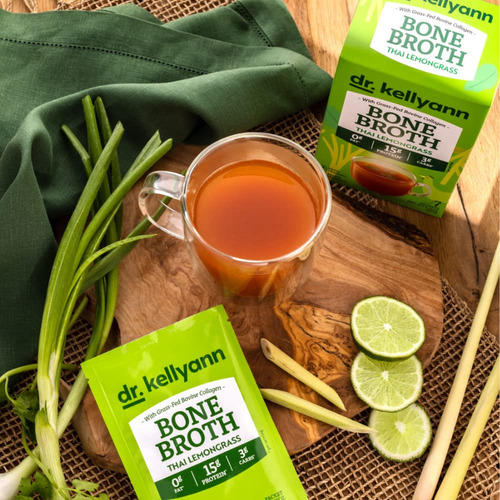 Dr. Kellyann Thai Lemongrass Bone Broth Colágeno En Polvo (