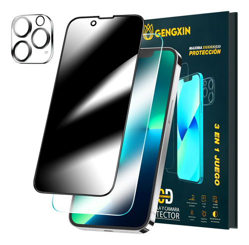 3 Pz Mica Premium De Cristal Templado Para iPhone 13 Pro Max