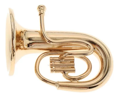 Modelo De Instrumento Musical De Tuba En Miniatura 1/12
