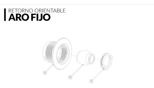 Imagen 4 de 8 de Retorno Aro Vulcano Fijo 50 Mm 11702b