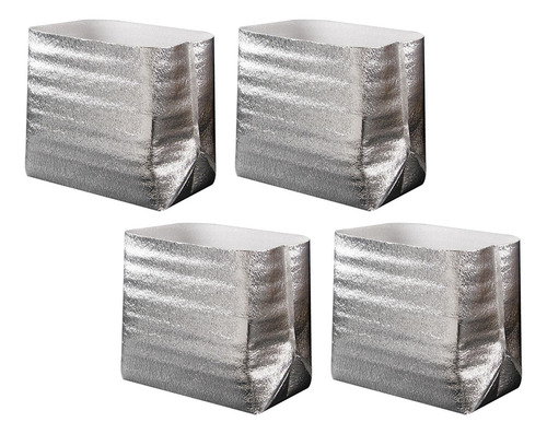 4x Bolsas De Aislamiento De Aluminio Forros De Embalaje Para