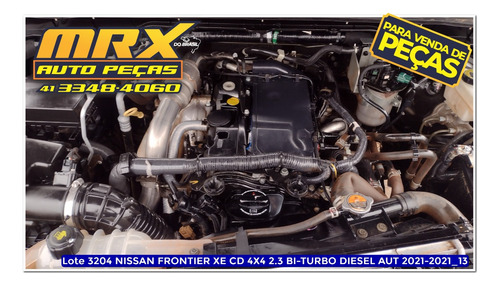 Sucata Nissan Frontier Xe Cd 4x4 2.3 Bi-turbo Aut 2021 Pecas