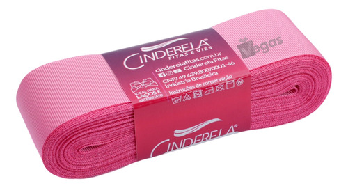 Fita De Gorgurão Cinderela Laços Artesanato 38mm 10m Cores Cor 097 ROSA HERA