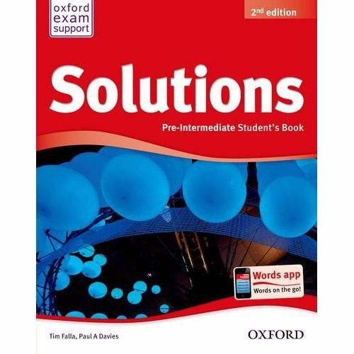 Solutions Pre Intermediate - Student´s 2nd Ed. - Ed. Oxford