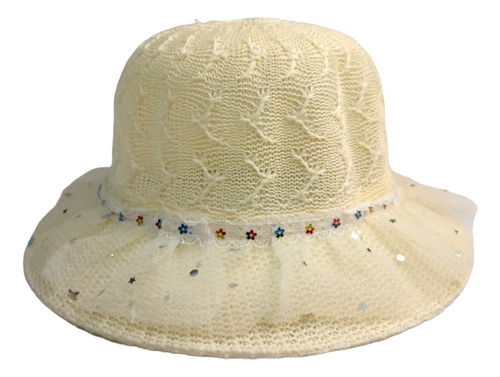 Sombrero De Niña Para Playa Y Verano Con Lunas Y Estrellas