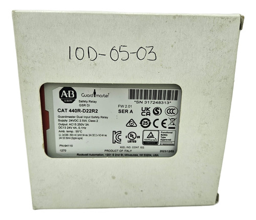 Allen Bradley 440r-d22r2 Relé Seguridad