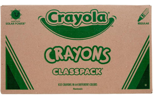 Crayola Crayon Classpack (832 Unidades), Suministros Escolar