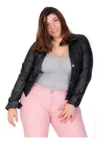Comprar Campera Bengalina Engomada Negro-talles Grandes