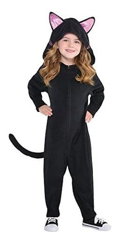Disfraz Talla Large (12|14 Años) Para Niña De Gato Negro