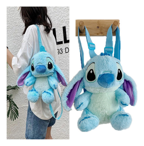 Stitch Kawaii Mochila De Felpa For Jardín De Infantes.