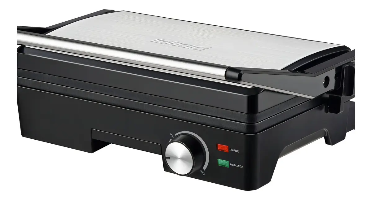 Grill Midi 1200W Inox Chapa Dupla