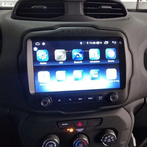 Central Multimídia Jeep Renegade  Android 8.1 Octacore Atom