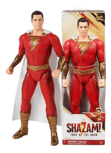 Boneco Shazam Zachary Fúria Dos Deuses 30cm Dc Comics Sunny