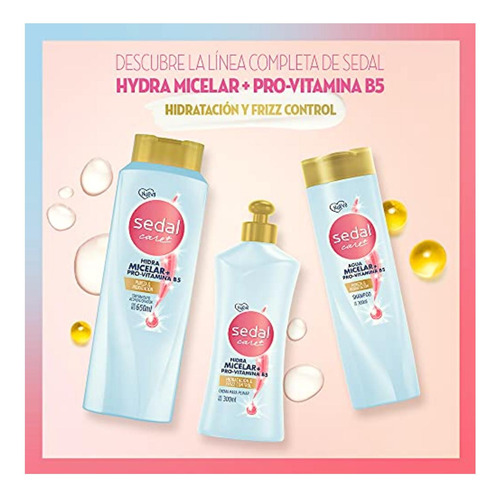 Sedal Care + Crema Para Peinar Hidramicelar Y Pro Vitamina