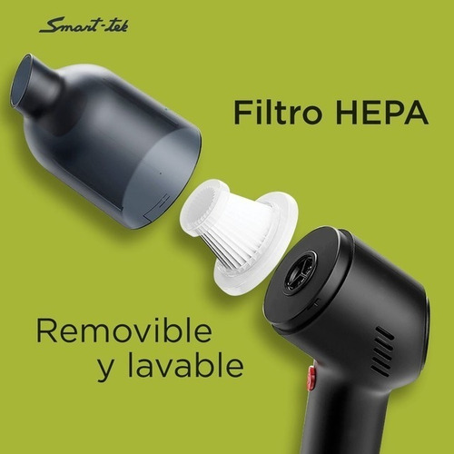 Imagen 6 de 10 de Aspiradora De Mano Inalámbrica Recargable Hv121 Ideal Auto