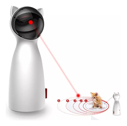 Brinquedo Gato Interativo Laser Giratório Automático Ponto