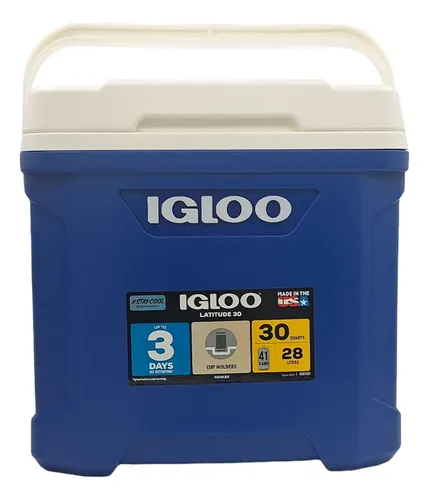 Cooler Nevera Hielera Latitude Azul 28 Litros Igloo
