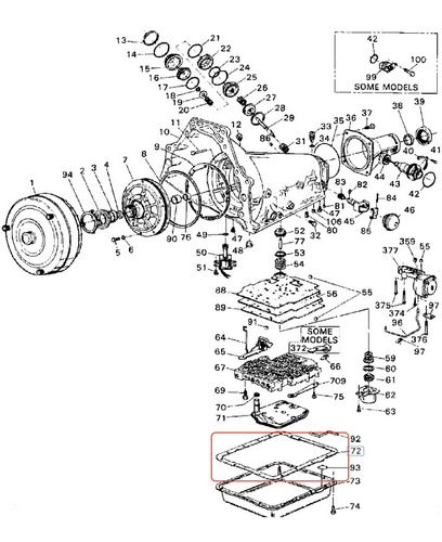 Junta Carter Transmision Chevrolet G20 6.2l V8 Diesel 1988
