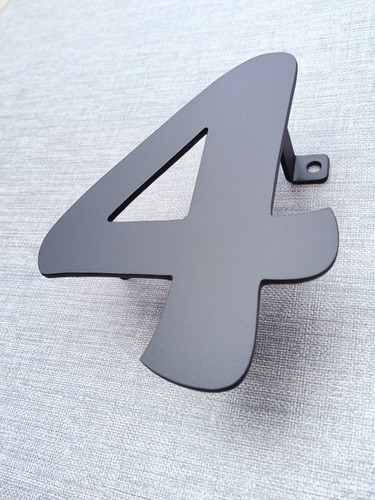Números 15cm Letra Maiandra 3 Pack Placa Acero Negro Negro