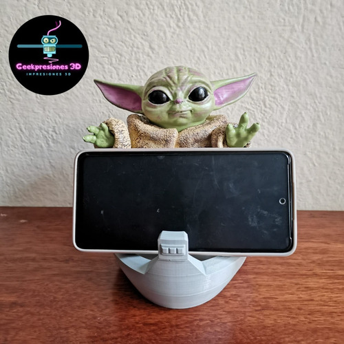 Soporte Para Control O Celular Baby Yoda Grogu Star Wars