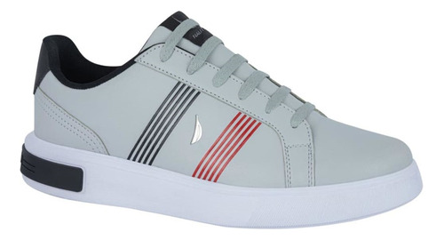 Tenis De Caballero Casual Nautica Yken Color Gris