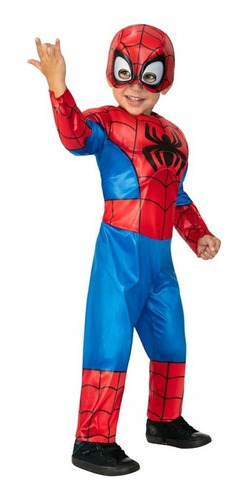 Disfraz Spiderman Con Músculos Acolchados Niño Hombre Araña 
