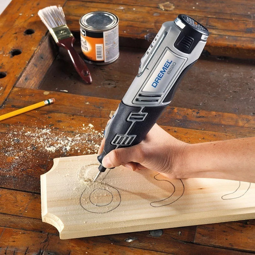 Imagen 4 de 9 de Minitorno Inalam Dremel 8220 Litio 10,8v 30 Acc Mini Torno