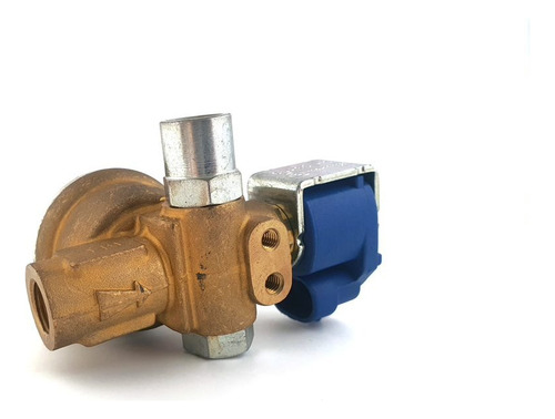 Solenoide Flat Con Filtro Amarillo Corto, Gas Lp