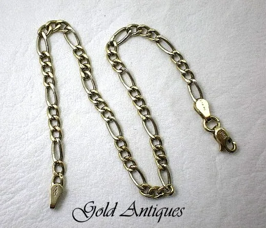 Pulsera De Oro 18 Kt Bicolor Unisex