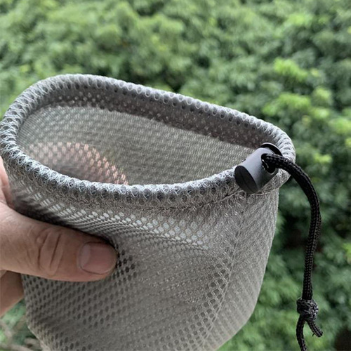 Bolsa De Malla Portátil Con Cordón Bolsa De Almacenamiento