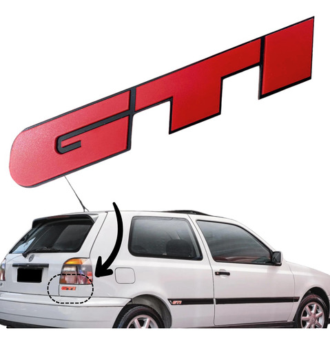 Emblema Traseiro Do Golf Gti Mk3 Padrão Original