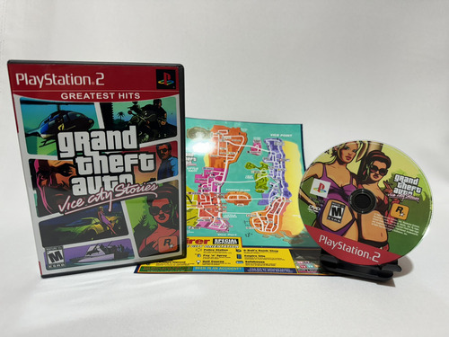 Gta Vice City Stories Pt Br Com Pôster Para Ps2