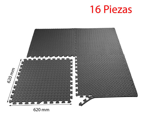 Imagen 7 de 8 de Protector De Suelo Fitness Limitless Negro