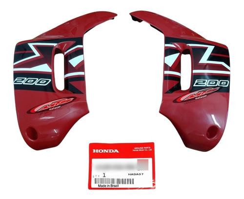 Kit 2 Cachas Aletas Tanque Honda Xl 200 Brasil = Xr Moto Sur