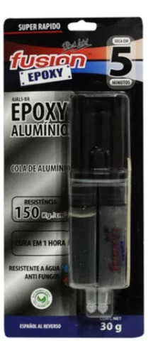 Seringa Epoxy Cola Adesivo Alumínio Temperatura Máxima 120°c