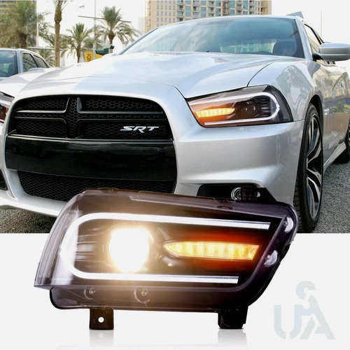 Par De Faros Dodge Charger 2011 2012 2013 2014 Drl Led