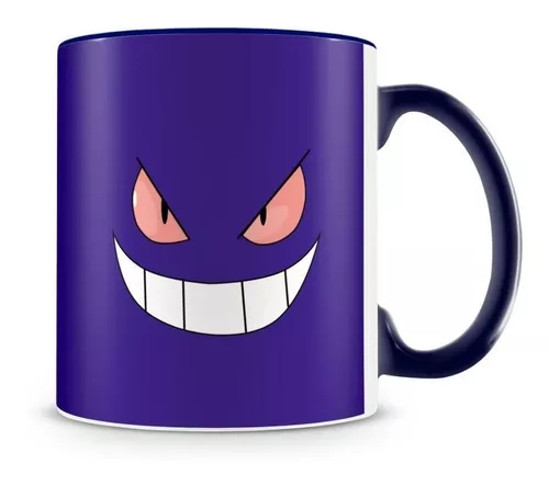 Caneca Xícara Pokemon Gengar Ghost Poison Roxo Pokemon