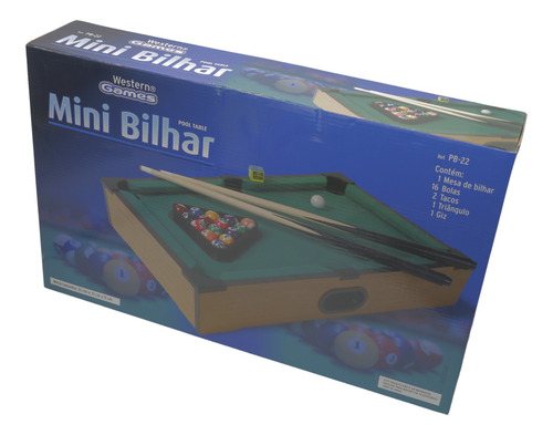 Imagem 6 de 7 de Mini Bilhar Western Pb-22